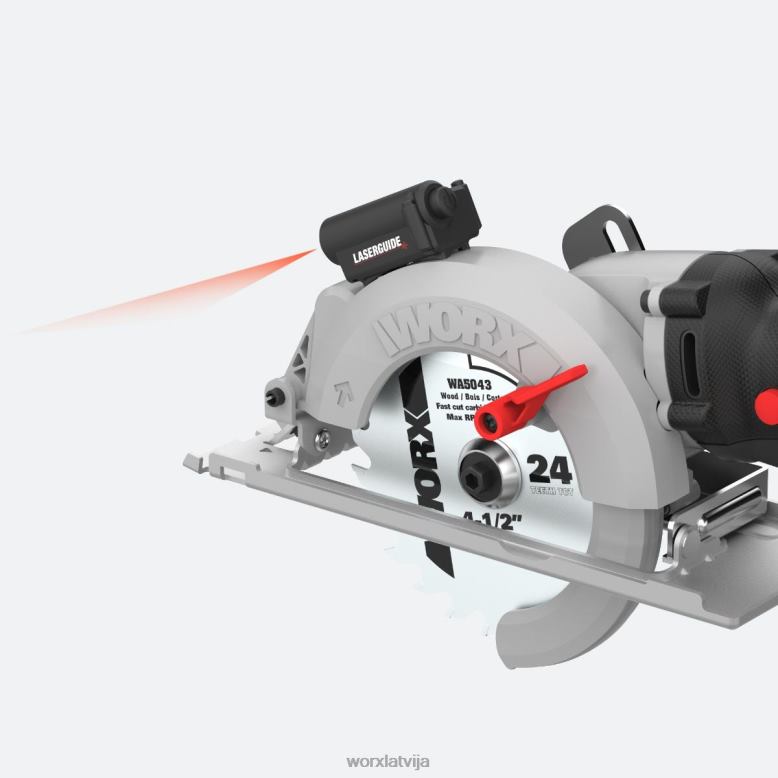 elektroinstrumenti 6,5 ampēru zāģis 4,5 collu kompaktais ripzāģis ar vadu WORX JV4PF130