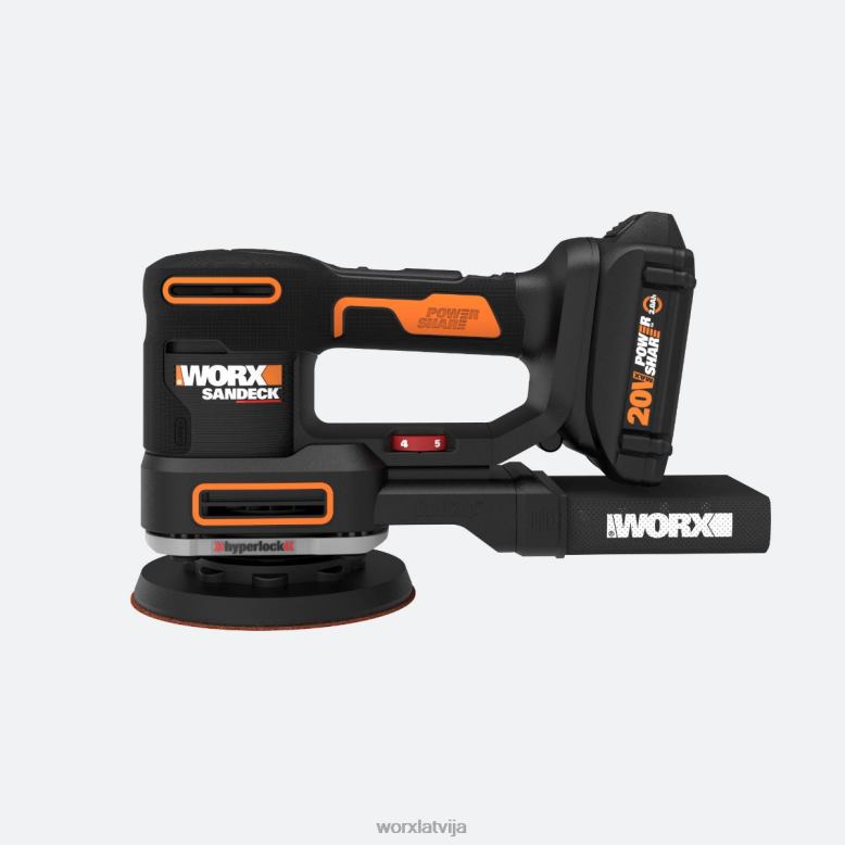 elektroinstrumenti 20 V jaudas dalīšanas smilšu klāja 5 in-1 vairāku slīpmašīnu WORX JV4PF152