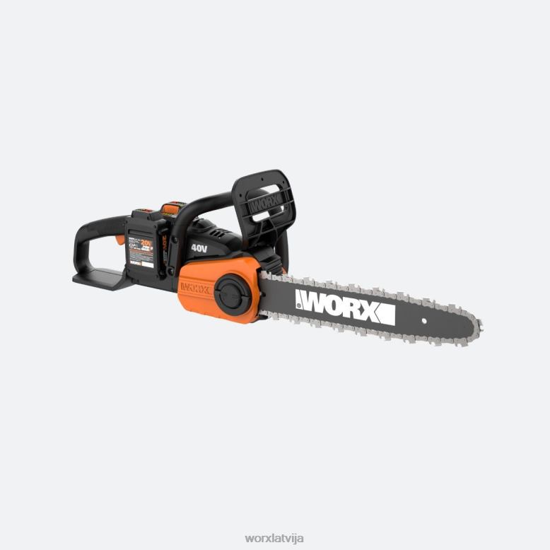 dārza instrumenti 40 v strāvas sadale 14 collu bezvadu motorzāģis ar automātisko spriegošanu (2x20 v) WORX JV4PF77