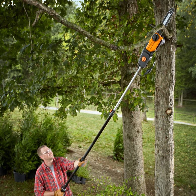 dārza instrumenti 8 ampēru elektriskais 10'' polu zāģis WORX JV4PF85