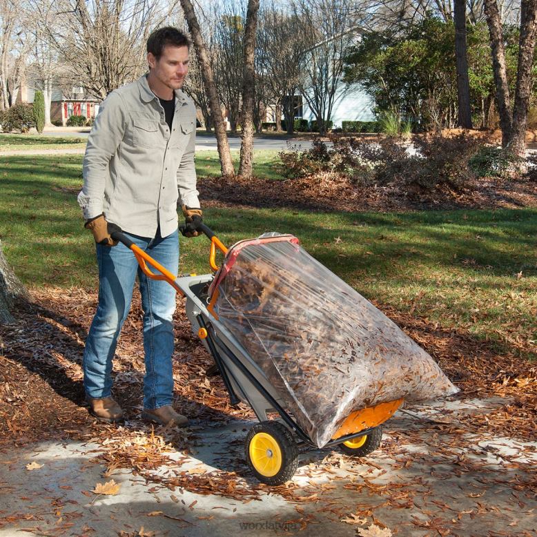 dārza instrumenti aerocart 8-in-1 pagalma rati / ķerra / lelle WORX JV4PF41