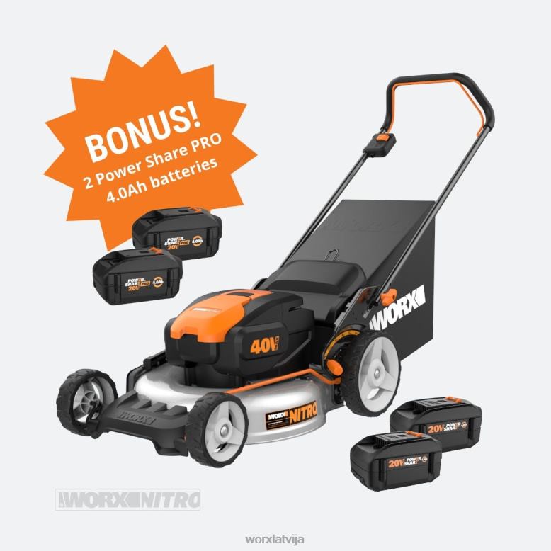 dārza instrumenti nitro 40v strāvas sadale WORX JV4PF58
